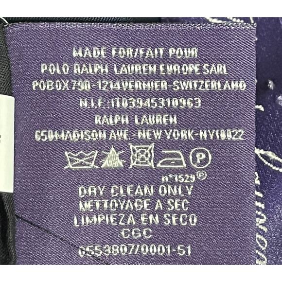 12-16 RALPH LAUREN Purple Label Men's Suit Striped 100% Wool Navy Size 42R - Picture 11 of 14